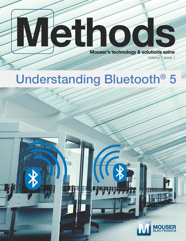 Methods cover showing an industrial fabrication plant with wifi and bluetooth signals coming from each machine.