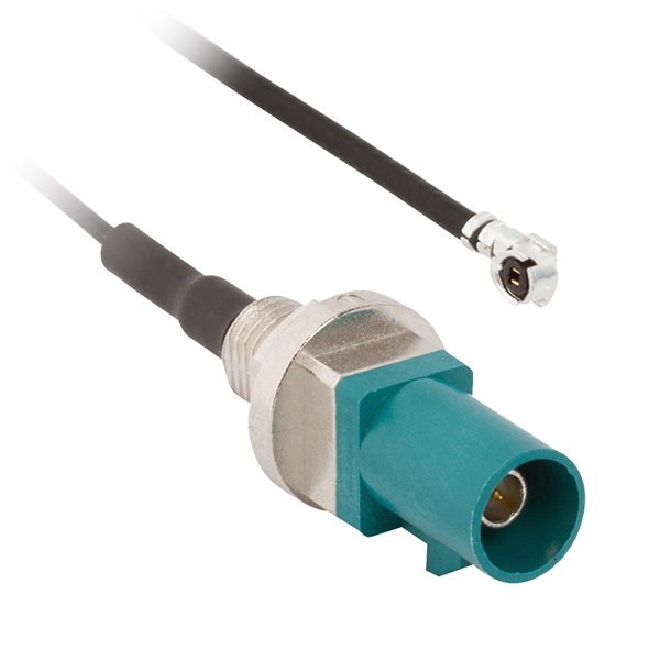 FAKRA 6GHz automotive connectors with USCAR 17 & 18 compliance for telematics